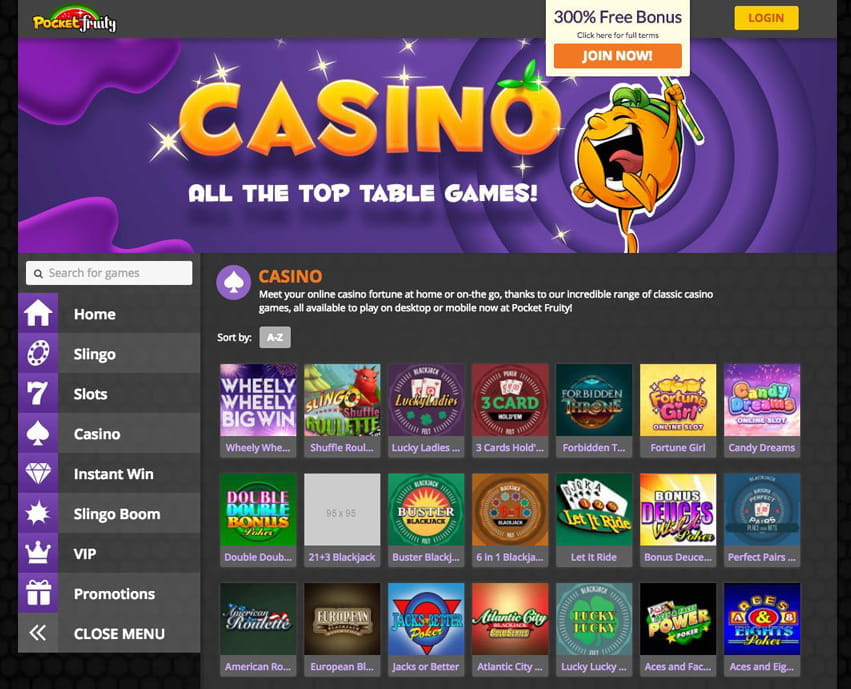 Pocket Fruity Casino Gambling Online