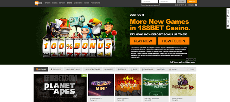 188bet Casino Gambling Online