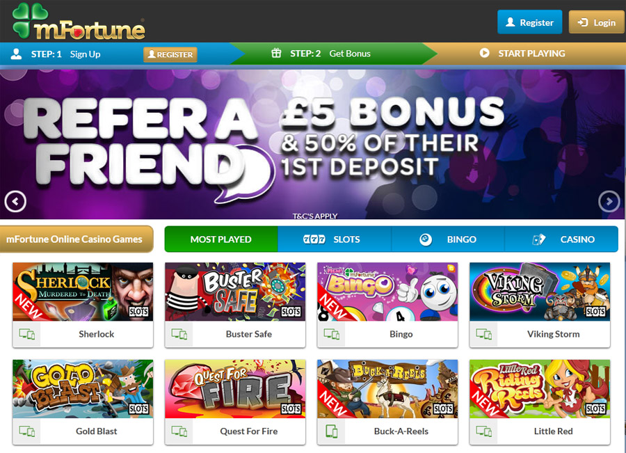 Mfortune Mobile Casino Gambling Online