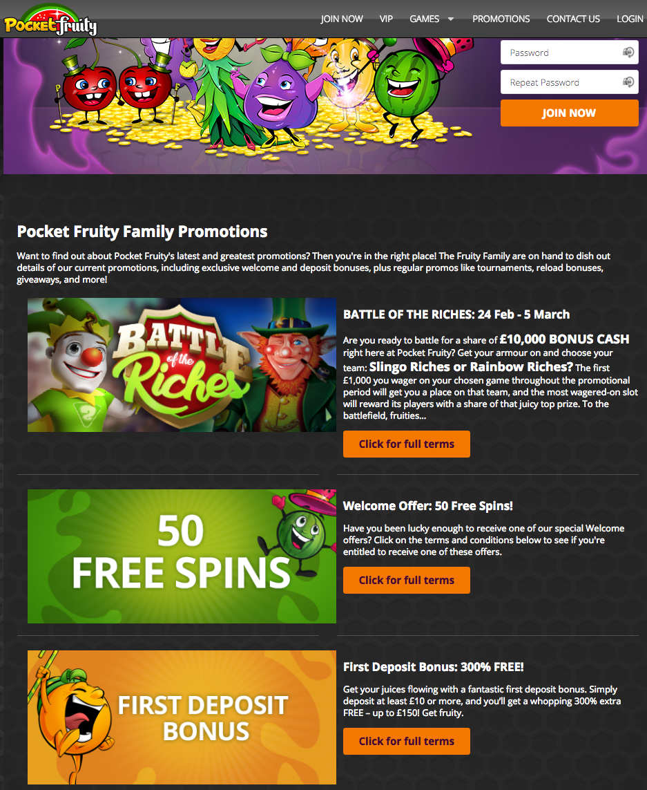 Pocket Fruity Casino Review Gambling Online