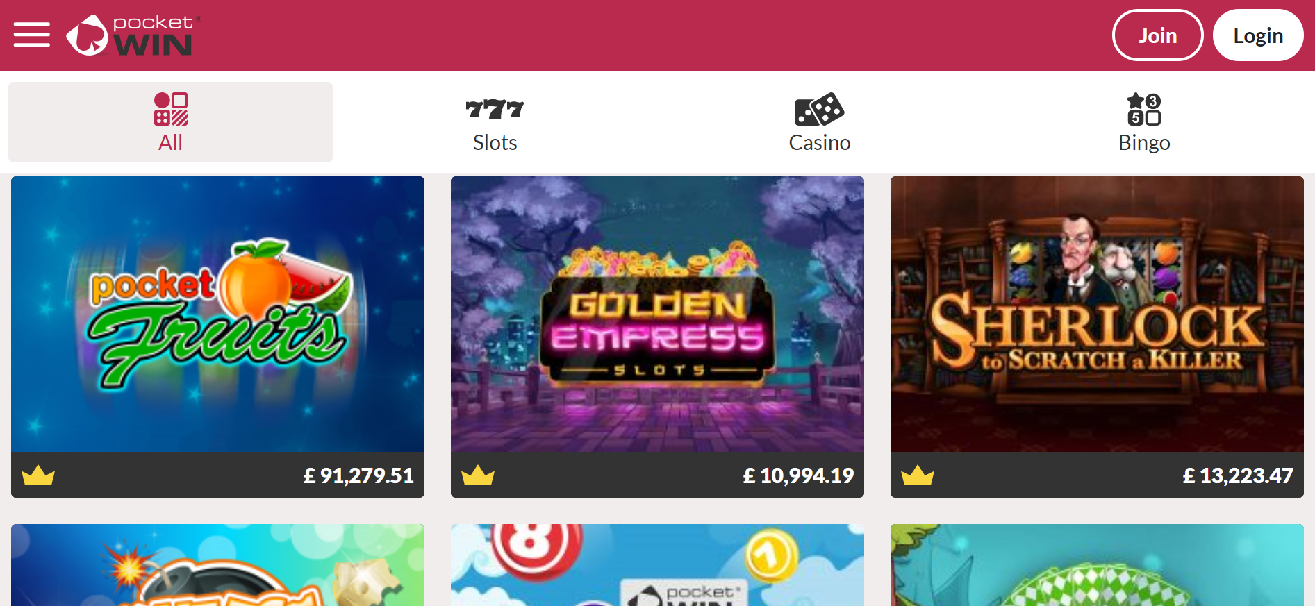 Pocketwin Free Spins Gambling Online