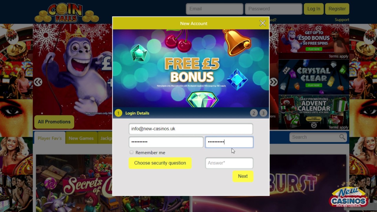 Coinfalls Casino Gambling Online