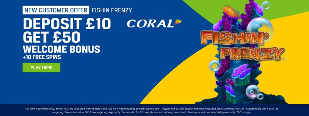 Coral Casino No Deposit Bonus Gambling Online