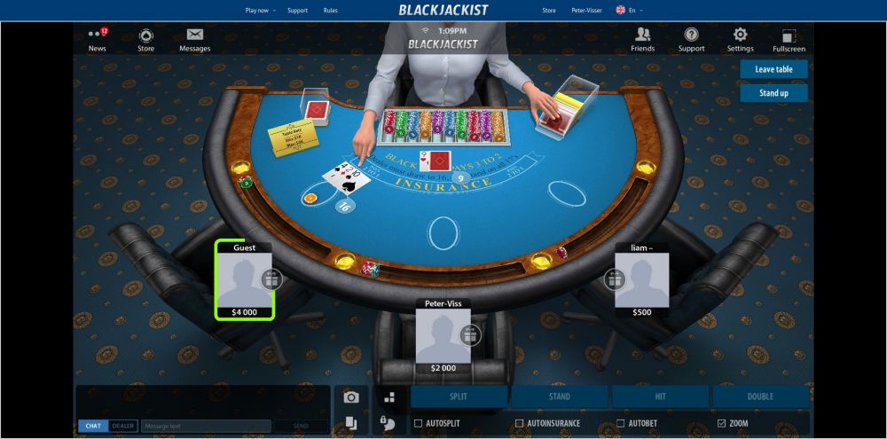 Multiplayer Online Blackjack