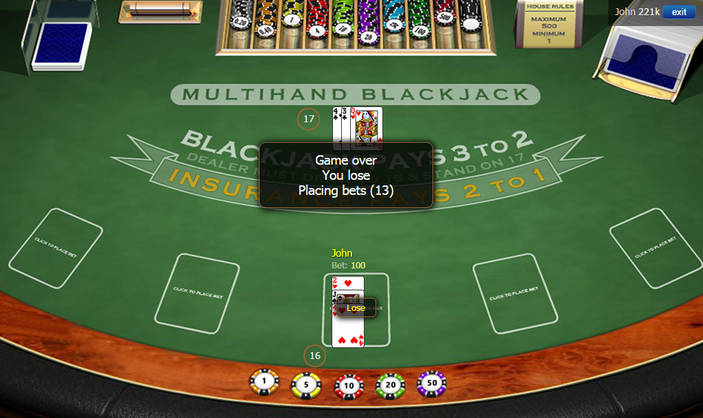 Multiplayer Blackjack