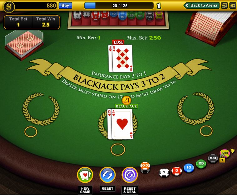 Free Online Blackjack With Side Bets