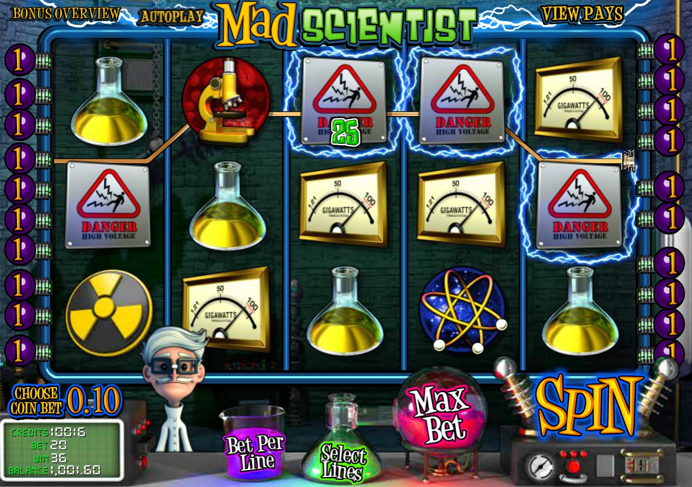 Mad Scientist Slot