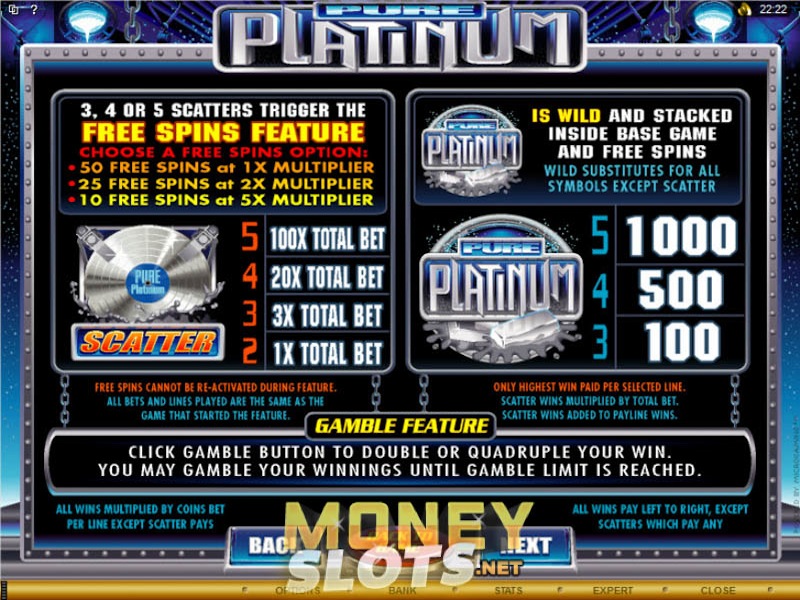 Pure Platinum Slots