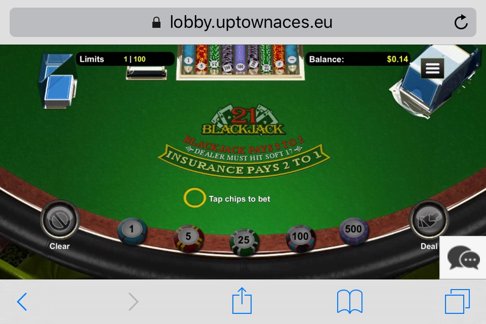 Online Mobile Blackjack