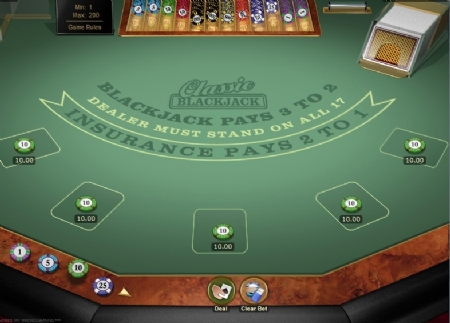 Multi Hand Classic Gold Blackjack Real Money Gaming