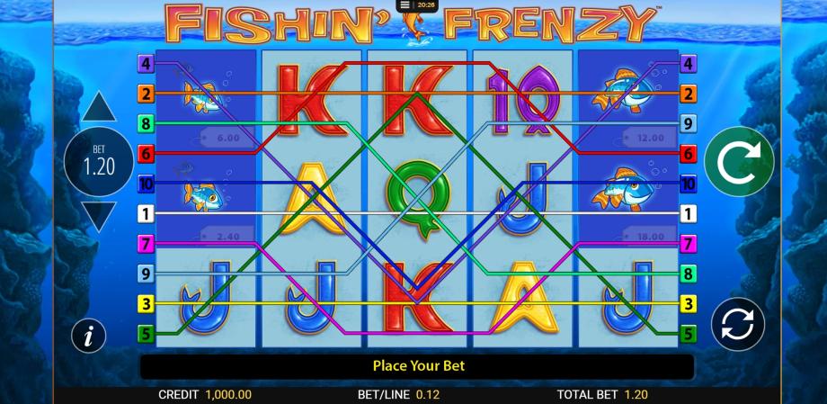 Fishin Frenzy Slot Gaming