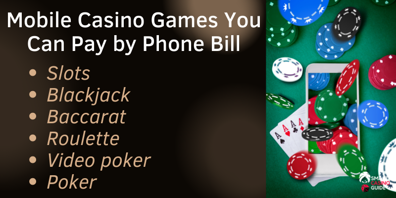 Pay By Phone Bill Mobile Casino Gaming