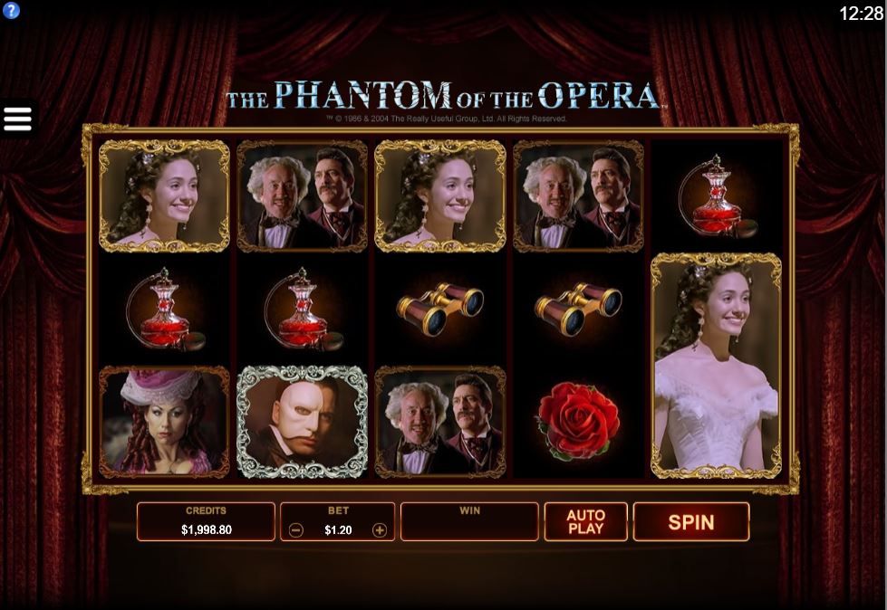 Phantom Of The Opera Game Online Gambling