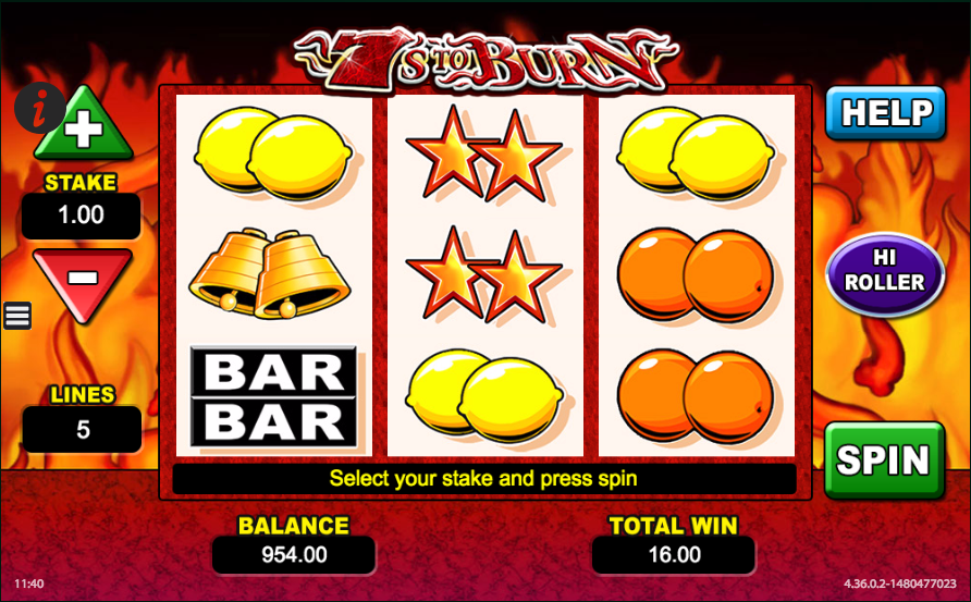 7s To Burn Slot Casino Gambling