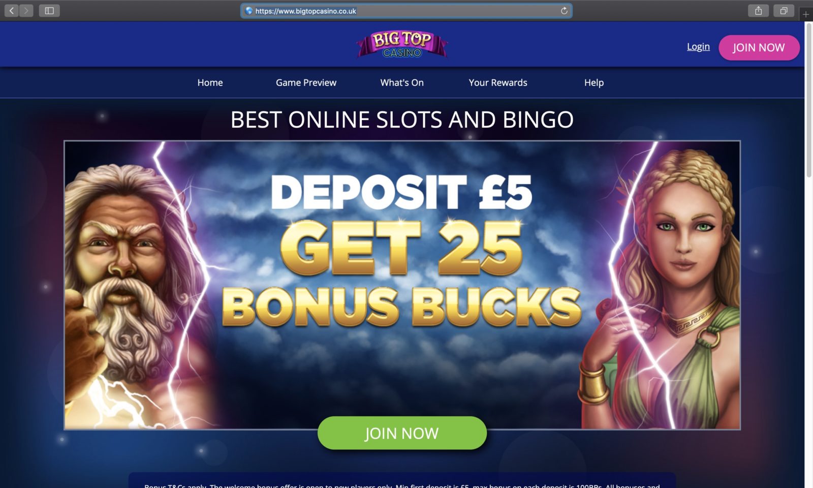 Big Top Casino Login Gambling