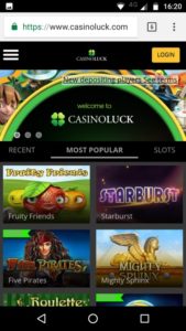 Casino Luck Mobile Gaming