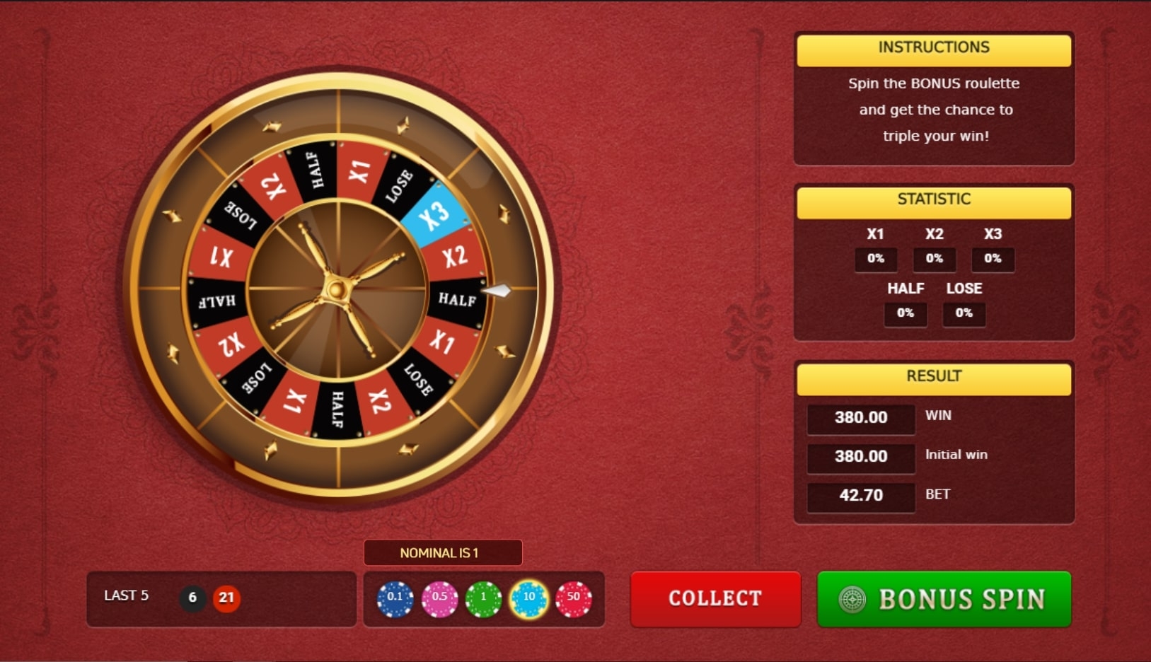 Bonus Online Roulette Gambling