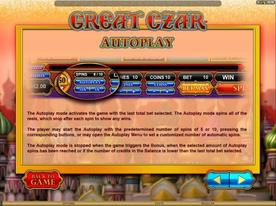 Great Czar Slot Gambling