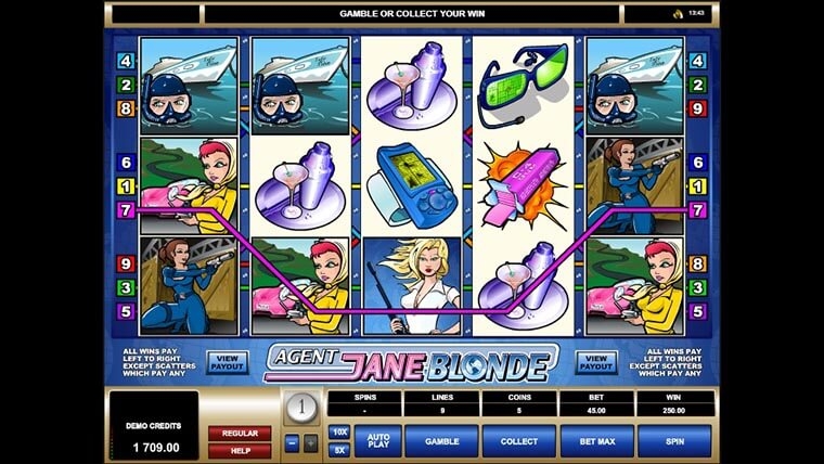 Agent Jane Blonde Slots Gambling