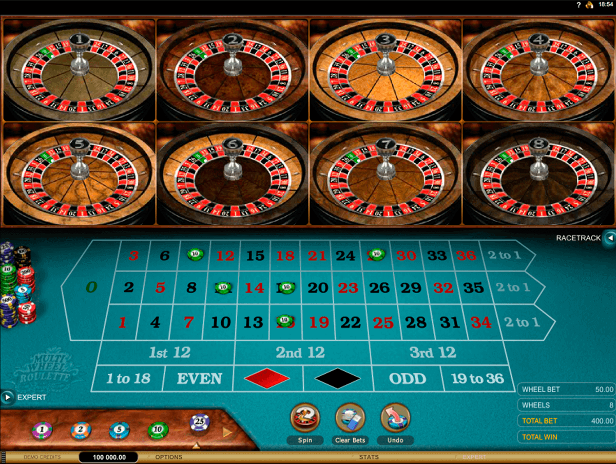 Multi Wheel European Gold Roulette Gambling