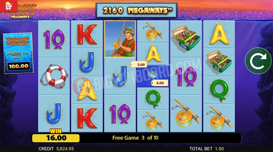 Fishin Frenzy Slot Gaming